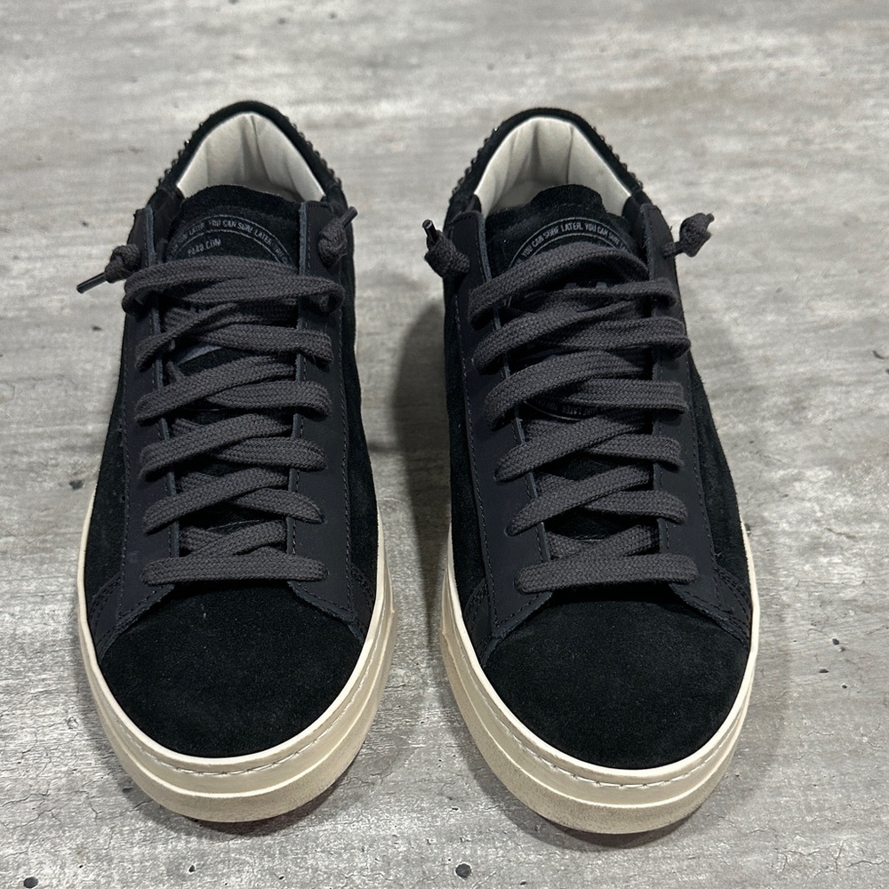 P448 Black and Cream Sneakers